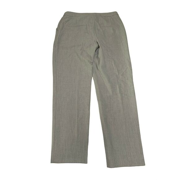 H&M Dress Work Pants Women's Light Gray Sz 6 Mid Rise Ankle Leg Stretch Flannel - Picture 2 of 8